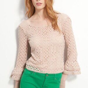 Free People Crochet Lace Cropped Top